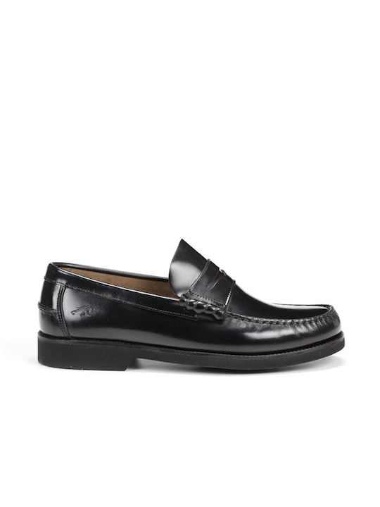 Fluchos Men's Leather Loafers Black