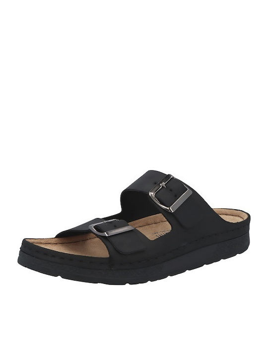 Berkemann Adam Leder Herrensandalen in Schwarz ...