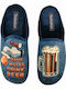 Men's Printed Slippers Blue
