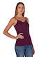 Women's T-Shirt with Spaghetti Strap Purple