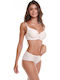 Miss Rosy Lace Underwear Set with Bra & Boxer Orange