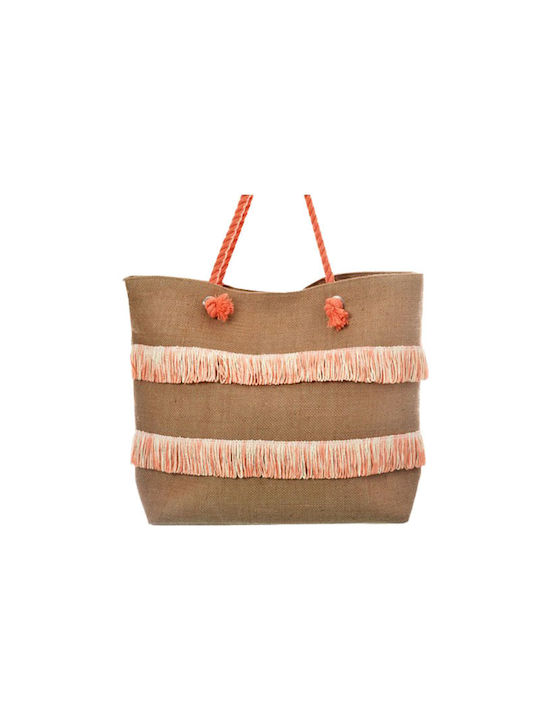 Golden Hill Beach Bag with Wallet Brown