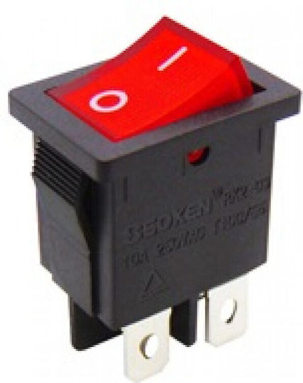 On-Off switch Rocker with Lighting Red 1pcs