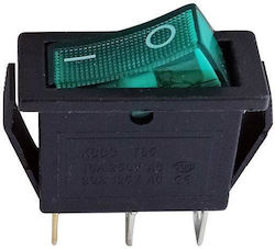 KAL Electronics On-Off switch Rocker Green 1pcs