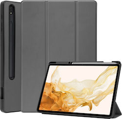 Tri-Fold Flip Cover Piele artificială Gri (Galaxy Tab S7+Universal 12.4" - Universal 12.4") 032903