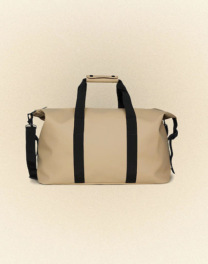 Rains Hilo Weekend Bag W3 Sack Voyage 37lt Beige made of Artificial Leather L52xW26xH27cm