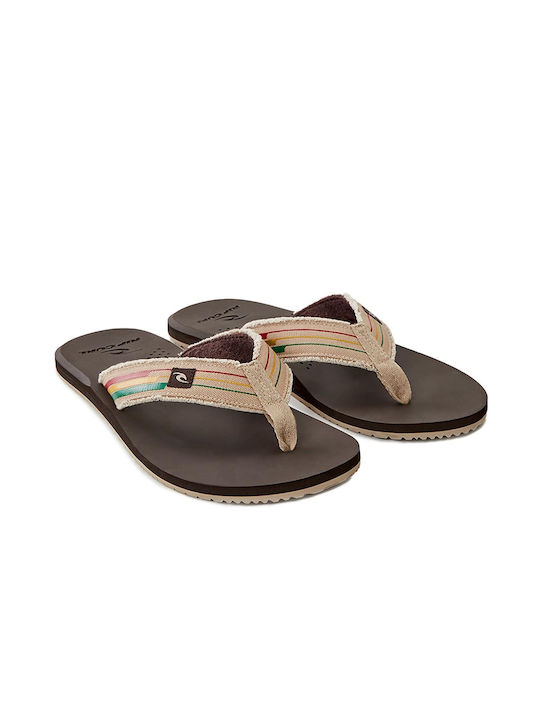 Rip Curl OPEN TOE Ανδρικά Flip Flops Καφέ