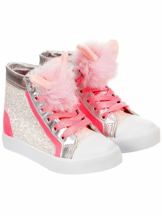 Billieblush Παιδικά Sneakers High Ασημί