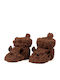 Kids Slippers Boots Brown