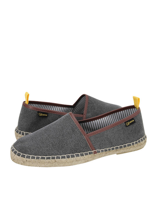 Din material textil Espadrile pentru bărbați în culoarea Gri