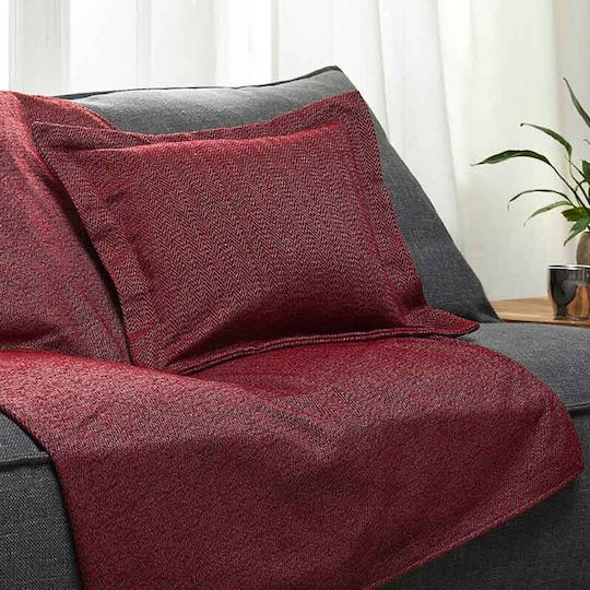 Aigaion Aigaion Burgundy Decorative Pillow Case 45x45cm