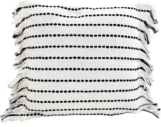 ADORIST Decorative Pillow Case White 45x45cm
