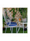 Be Comfy Wasserdichtes Gartenstuhlkissen Rund Blau 43x43cm