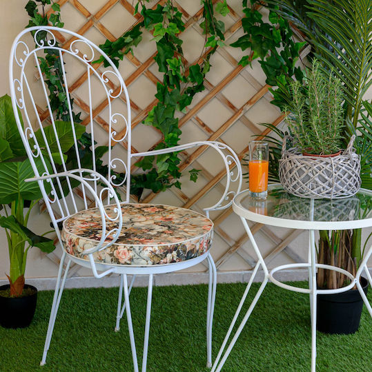 Be Comfy Waterproof Garden Chair Cushion Round Orange 43x43cm