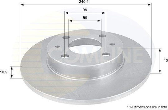 Comline Bremsscheiben für Fiat Punkt / Panda