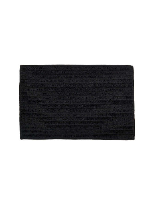 Covoraș de Baie Bumbac 05588.001 Negru 50x80buc