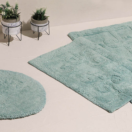 Bed&Bath Covoraș de Baie Bumbac Toaletă Turcoaz 45x45buc