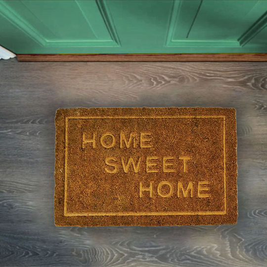 San Lorentzo Coconut Fiber with Non-Slip Underside Doormat Brown 40x60cm