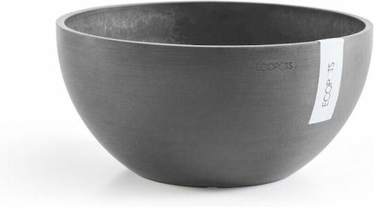 Ecopots Brussels Γλάστρα Πλαστική Γκρι 30x30x14εκ.
