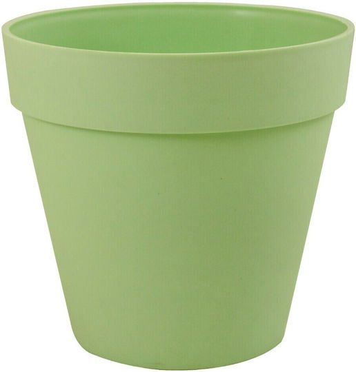 Sic Plast DECO Pot Plastic Bay Leaf Mint 22x22x21cm.