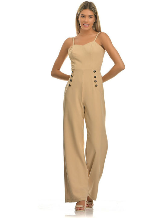 No Stress Women's One-piece Suit Beige