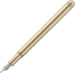 Kaweco LILIPUT Brass Stilou Fine Auriu din Alamă cu Albastru Cerneală