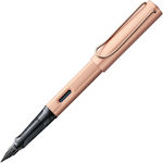 Lamy Writing Pen Medium Gold made of Aluminum with Blue Ink