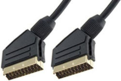 Topelcom Καλώδιο Scart-Stecker - Scart-Stecker 1.5m Schwarz 01.079.0093