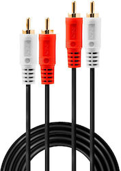 Lindy 35666 2x RCA-Stecker - 2x RCA-Stecker 20m