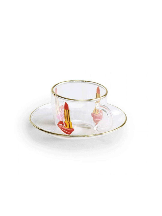 Seletti Glass Tea Cup Set Transparent