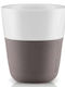 Eva Solo Σετ Φλιτζάνια Espresso από Πορσελάνη Γκρι 80ml 2τμχ