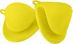 Silicone Oven Mitt Yellow 2pcs