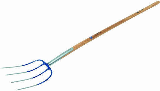 Lux Tools Πηρούνα Κήπου με Κοντάρι 4 Δοντιών