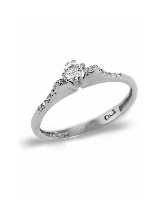 Paraxenies Single Stone from White Gold 14K