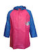 Waterproof Kids' Casual Jacket Long with Hood Fuchsia
