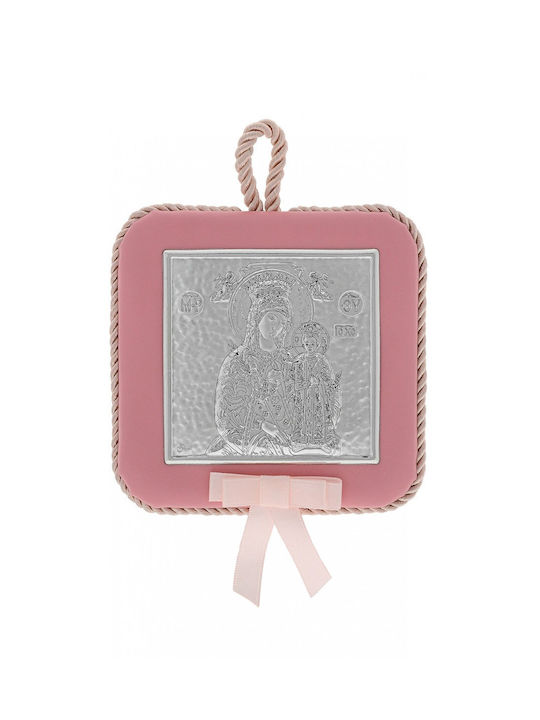 Prince Silvero Saint Icon Kids Talisman with Virgin Mary from Silver MA-DM608-LR