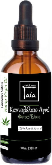 Gaia Products Βιολογικό Έλαιο Κάνναβης Ψυχρής Έκθλιψης 100ml