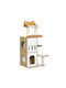Pawhut Scratching Post Cat Trees Brown 60x48x133cm