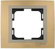 Mono Electric Switch Frame 1 Position in Gold Color 500-004400160