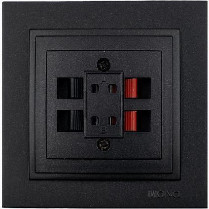 Mono Electric Despina Complete Audio & Video Speakers Socket Black 505-002005142