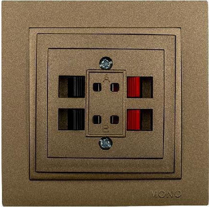 Mono Electric Despina Steckdose Redner in Gold Farbe 505-002305142