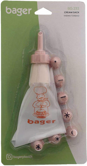 Bager Pastry Bag Set Silicone 8 Pieces BG-233
