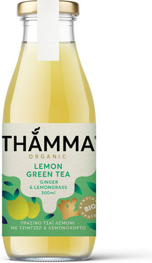 Thamma Organic Ice Tea Carbonated Organic 300ml Green Tea Lemon Ginger Lemongrass