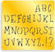 Meyco Στένσιλ Buchstaben