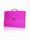 +Efo Geantă de Desen din Plastic cu Mâner 45x5x33cm Fuchsia