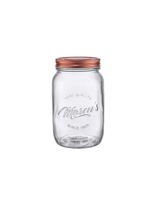 Butlers Mason Vase Allgemeine Verwendung mit Deckel Glas Transparent 1000ml