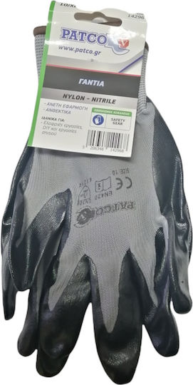 Gloves for Work Gray Nitrile