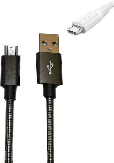 Chengxin Braided USB 2.0 spre micro USB Cablu Negru 1m (09351) 1buc