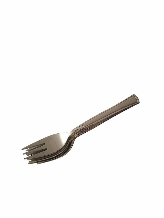 Set de Furculițe Fructe/Desert Metalice Argintiu 6buc