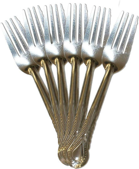 HOMie Metallic Fruit/Dessert Fork Set Silver 13.5cm 6pcs